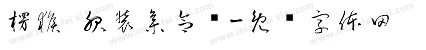 楞猴 服装集合馆字体转换